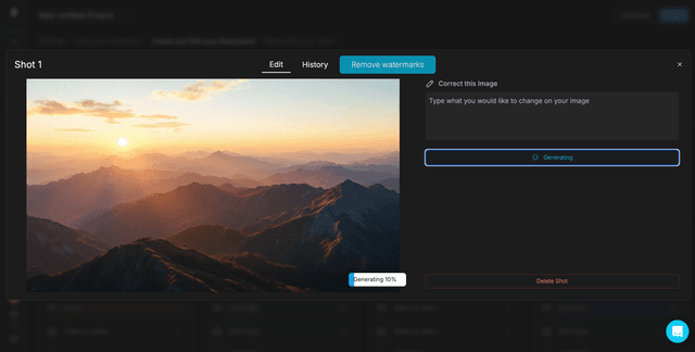 An in-depth, prompt-based image editor to help users refine the generated images to their liking.